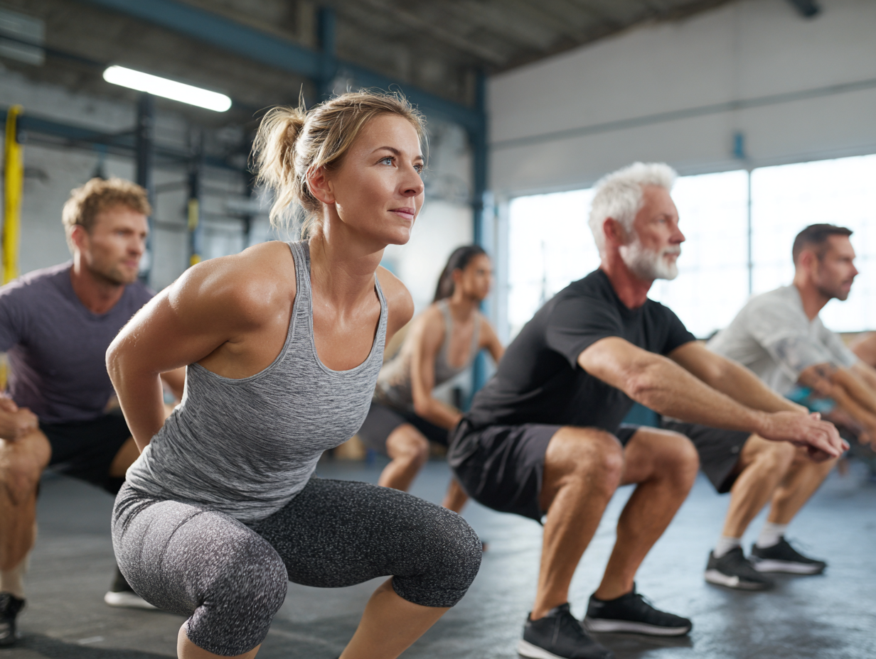 Професійний тренер працює з клієнтами різного віку